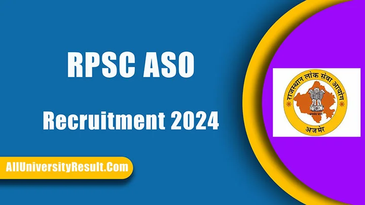 RPSC ASO Recruitment 2024